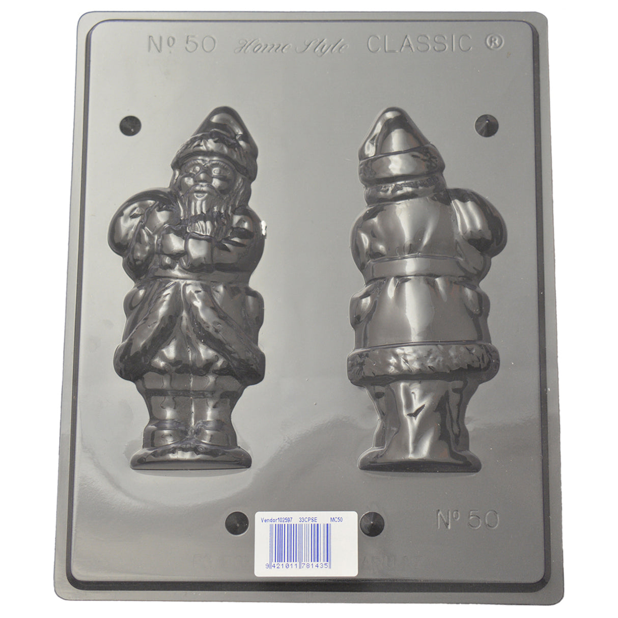 Large Santa Mould (0.6mm) - Cafe Supply