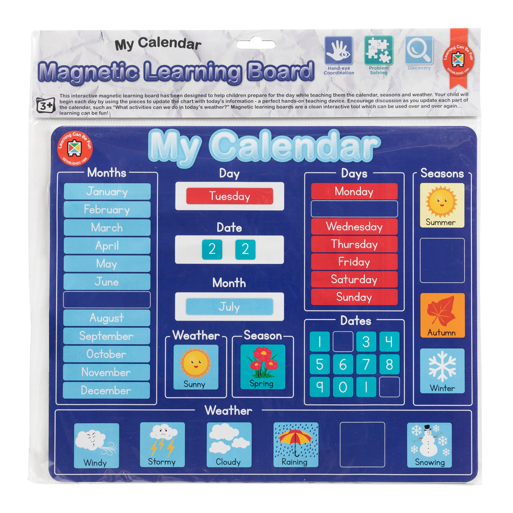 LCBF Magnetic Learning Board Calendar - Cafe Supply