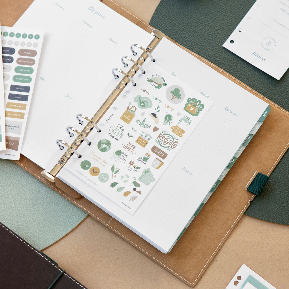 Filofax Eco Essential A5 Organiser Ebony - Cafe Supply