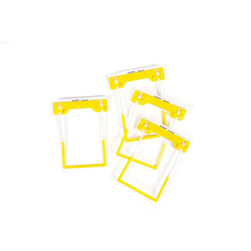 Avery Clip File Fastener Yellow 100 Pack - Cafe Supply