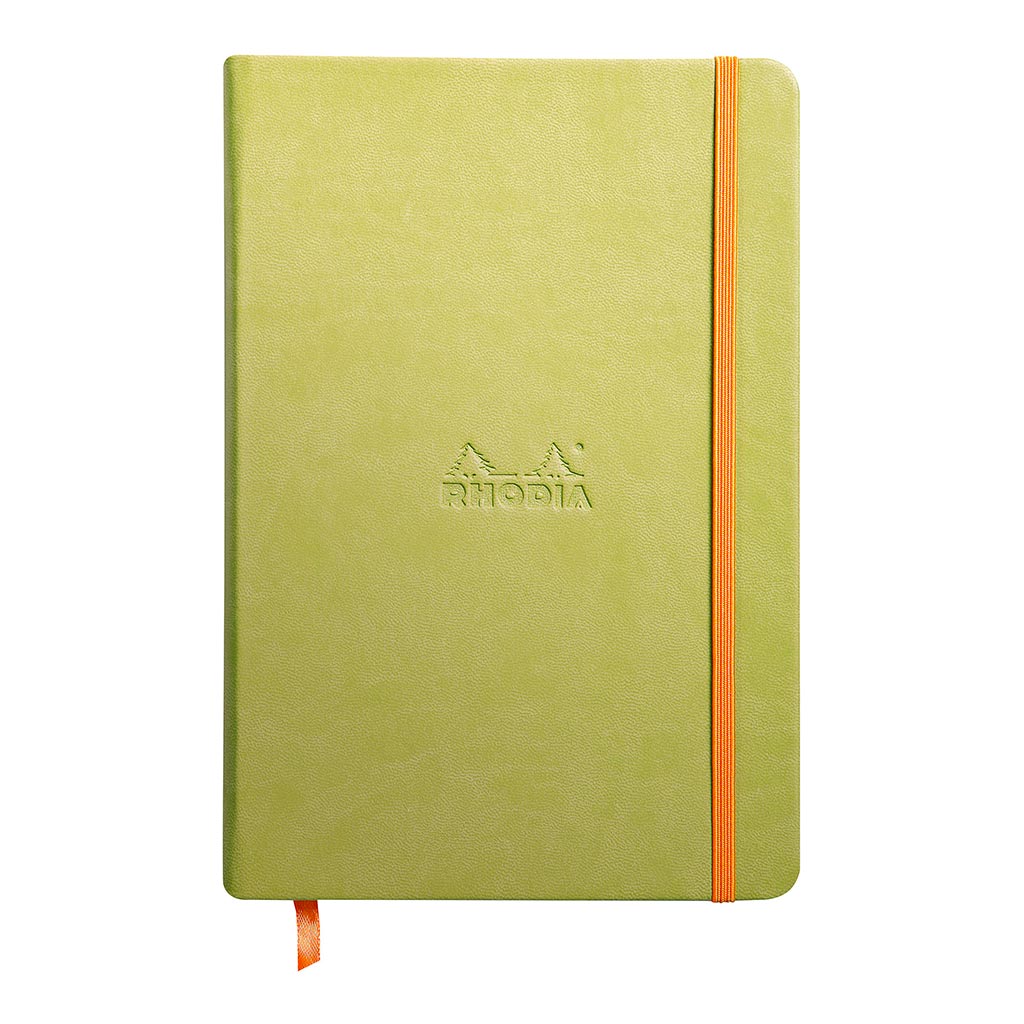 Rhodiarama Hardcover Notebook A5 Lined Anise Green - Cafe Supply