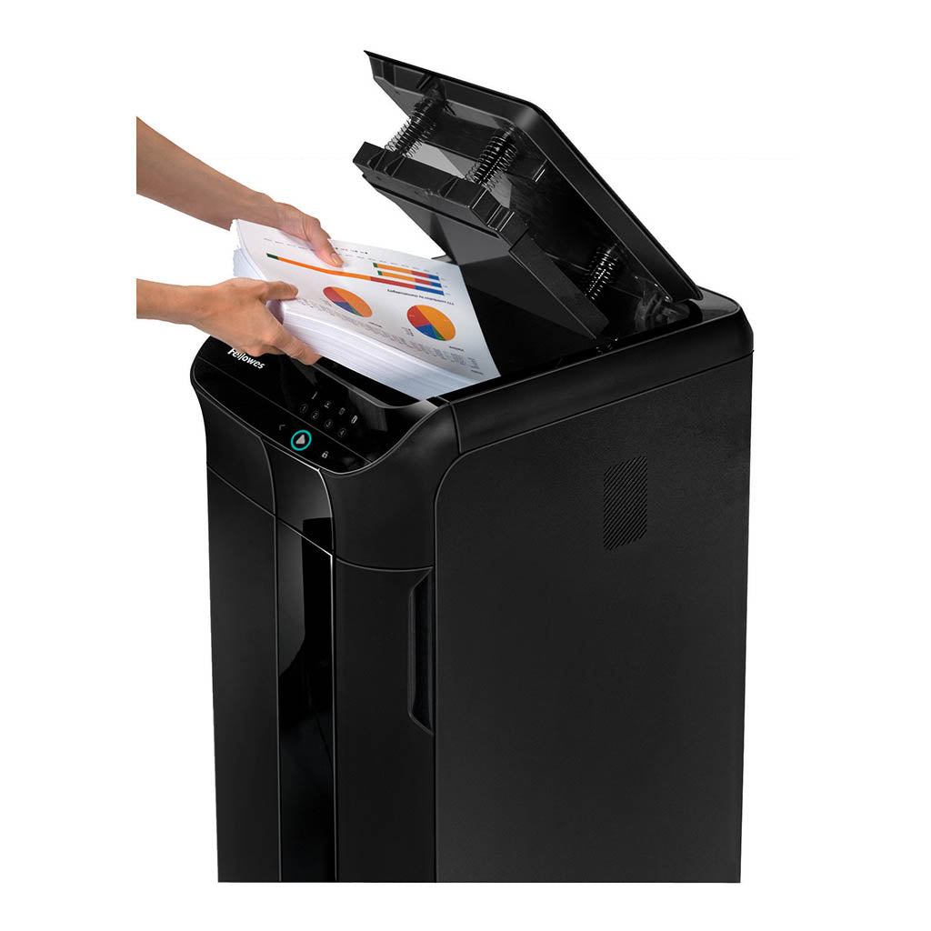 Fellowes AutoMax 350C Cross Cut Shredder - Cafe Supply