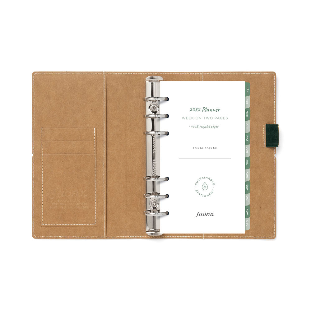 Filofax Eco Essential Personal Organiser Ebony - Cafe Supply