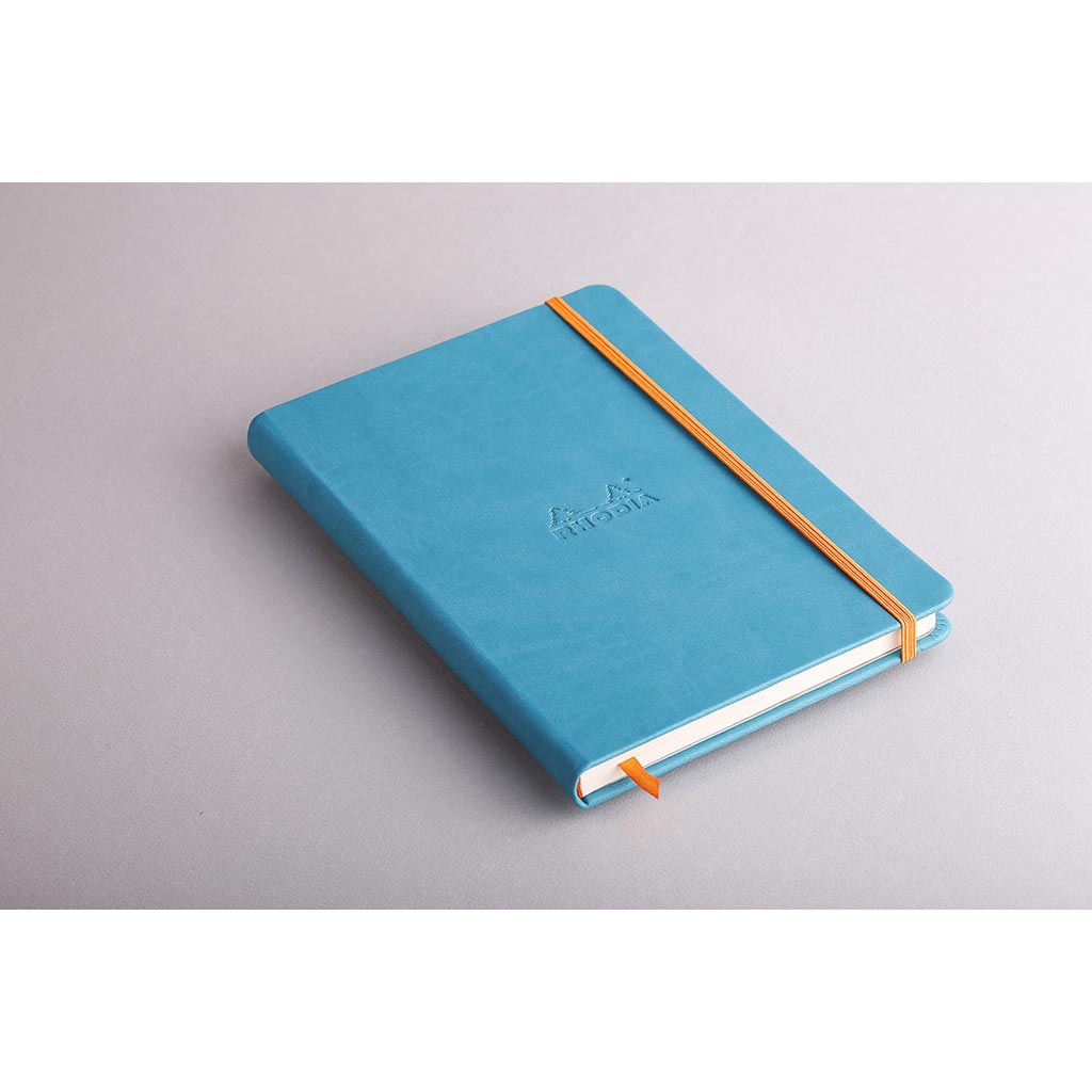Rhodiarama Hardcover Notebook A5 Blank Turquoise - Cafe Supply