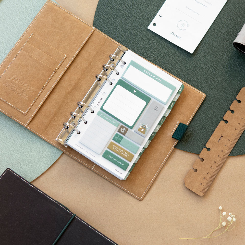 Filofax Eco Essential Personal Organiser Ebony - Cafe Supply