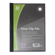 OSC Clip Easy File A4 Black 30 Sheet - Cafe Supply