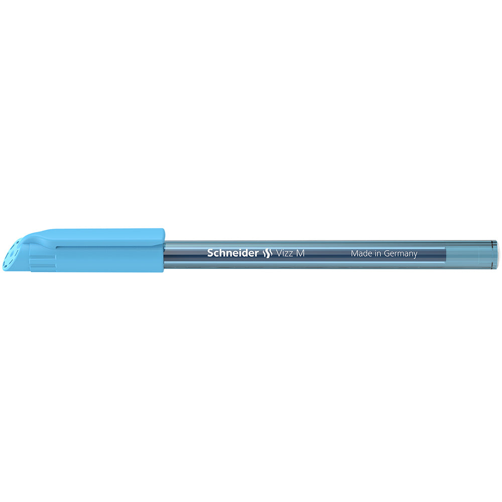 Schneider Ballpoint Pen Vizz Medium Light Blue - Cafe Supply