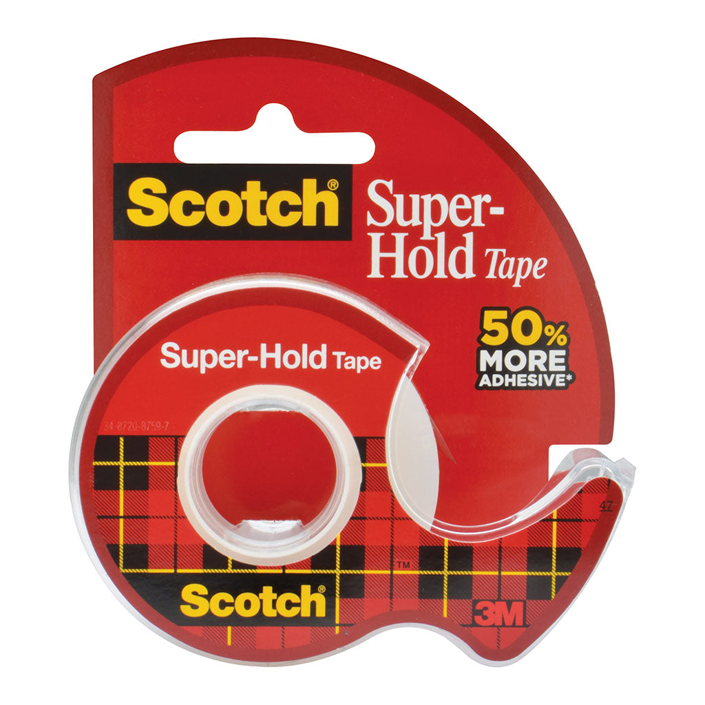 Scotch Super-Hold Tape 198 19mm x 16.5m Roll - Cafe Supply