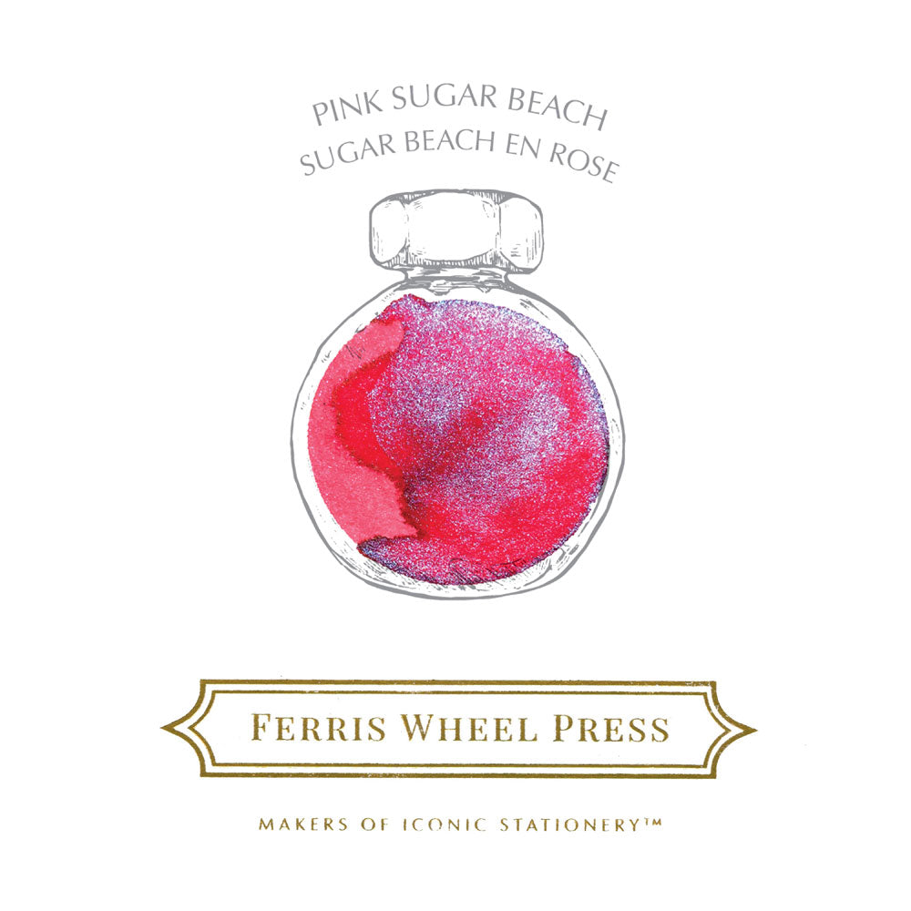 Ferris Wheel Press Fountain Pen Ink Pink Sugar Beach 38ml - Cafe Supply