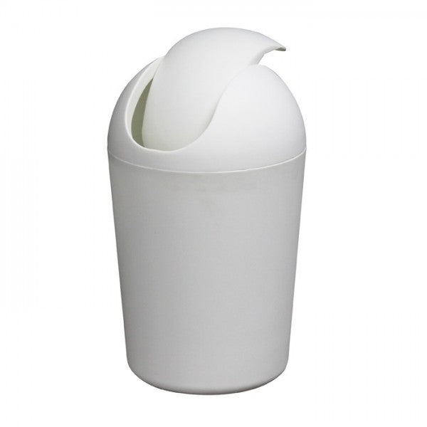 8L Bullet Bin Swing Top White - Cafe Supply