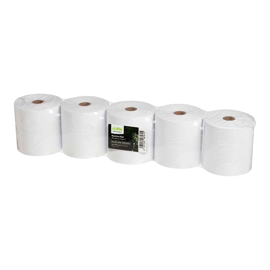 Icon Machine Roll 76x76mm, Pack of 5 - Cafe Supply