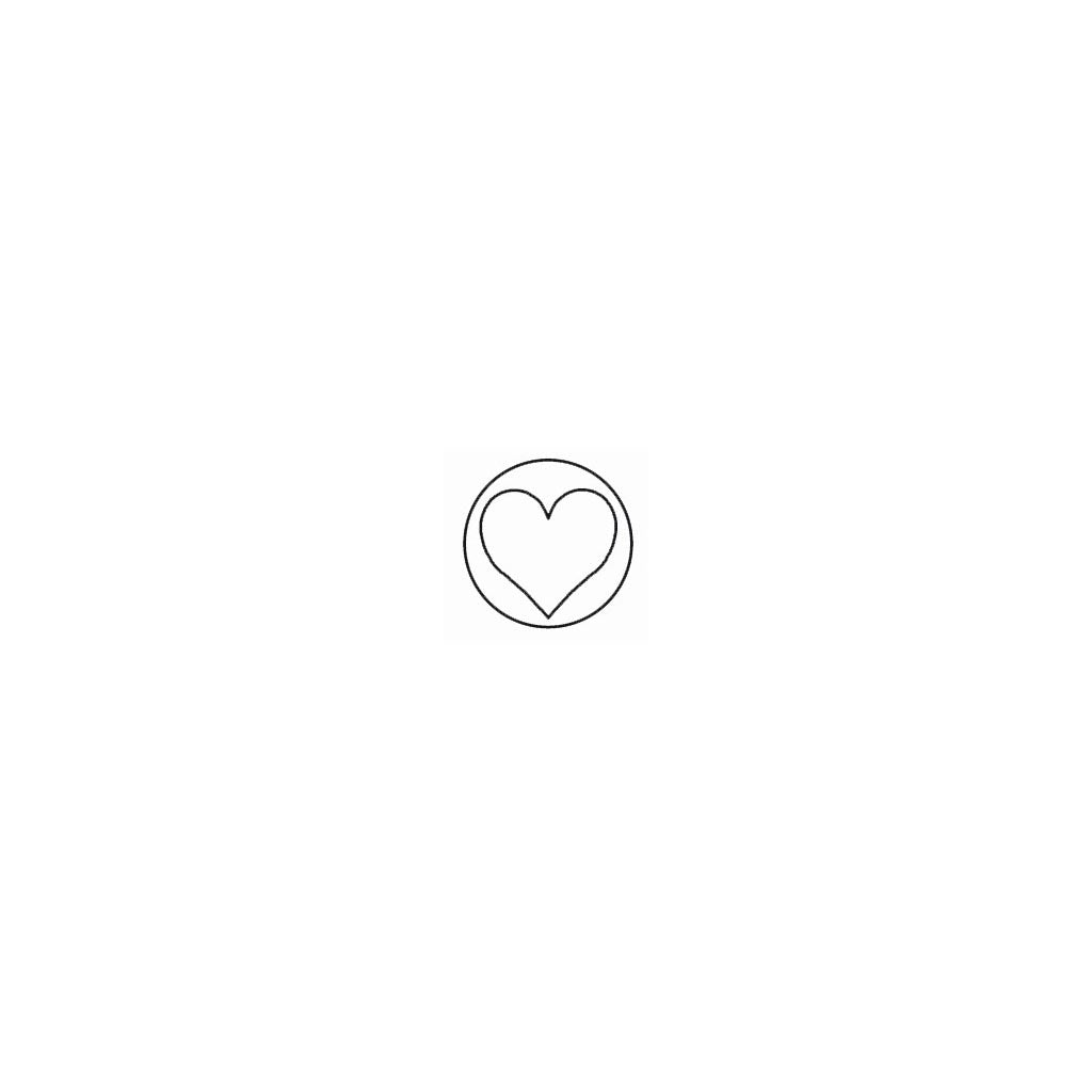 Herbin Wooden Handle Round Seal Heart - Cafe Supply