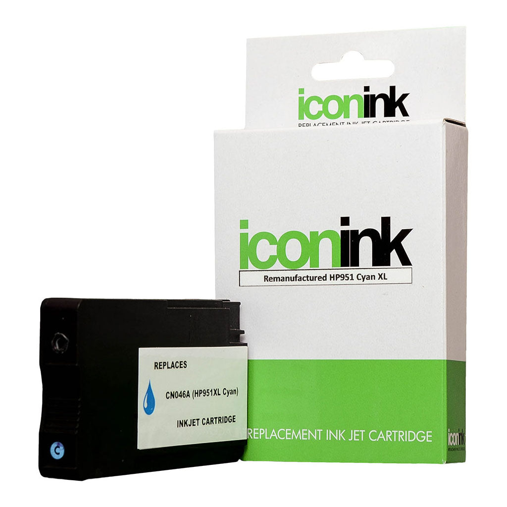 Icon Compatible HP 951 XL Cyan Ink Cartridge (CN046AA) - Cafe Supply