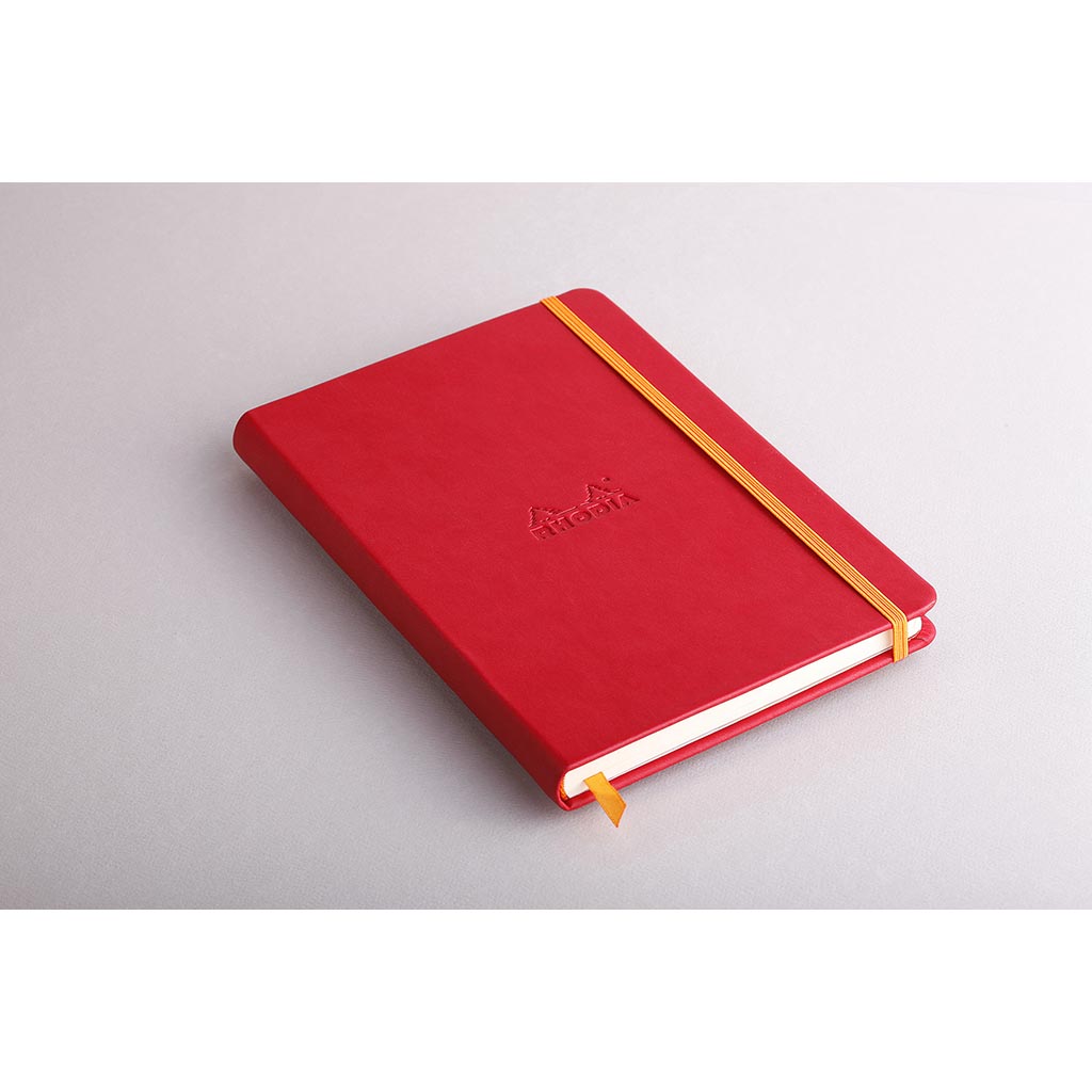 Rhodiarama Hardcover Notebook A5 Blank Poppy - Cafe Supply