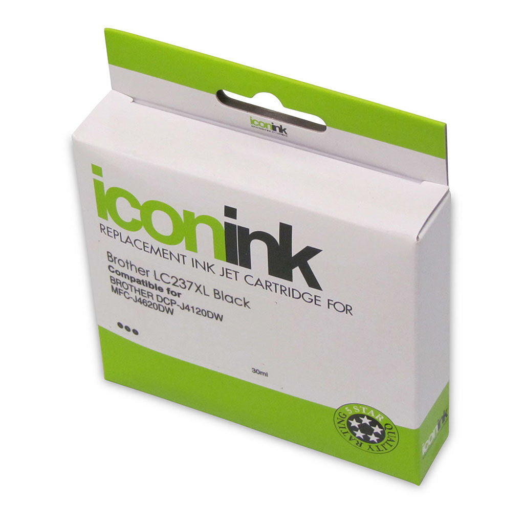 Icon Compatible Brother LC237XL Black Ink Cartridge - Cafe Supply