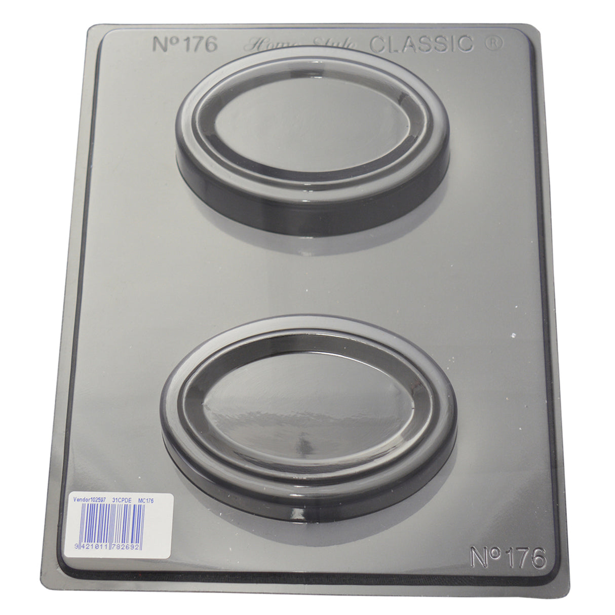 Large Deep Oval Chocolate/Craft Mould 0.6mm - Cafe Supply