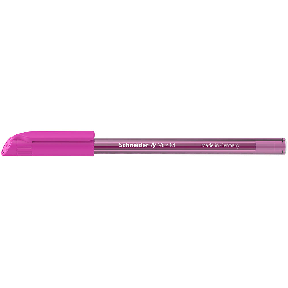 Schneider Ballpoint Pen Vizz Medium Pink - Cafe Supply