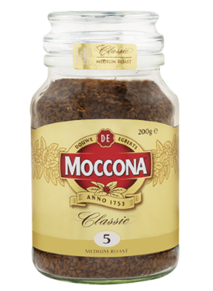 Moccona Classic Medium Roast Instant Freeze Dried Coffee Jar 200g - Cafe Supply