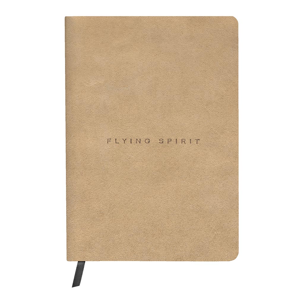Flying Spirit Leather Journal A5 Lined Beige - Cafe Supply
