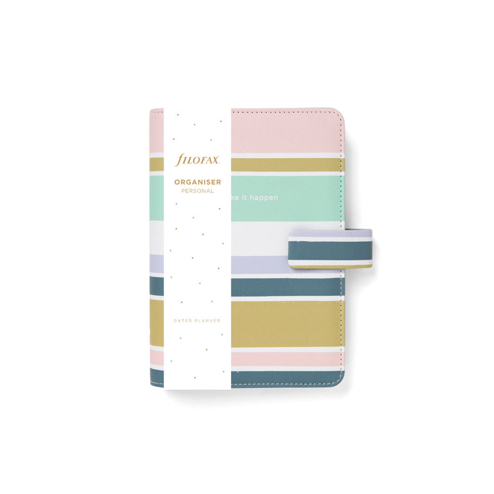 Filofax Organiser Good Vibes Personal Stripes - Cafe Supply