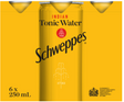 Schweppes Indian Tonic Water Cans 6 x 250ml - Cafe Supply