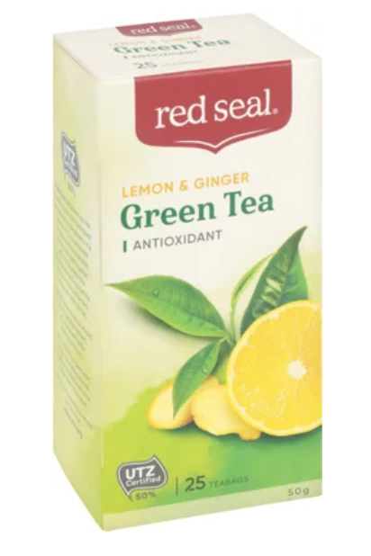 Red Seal Lemon & Ginger Green Tea Bags 25pk - Cafe Supply