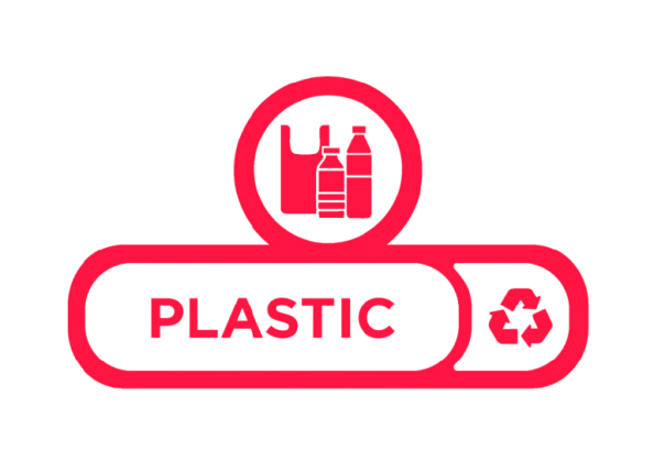 Rubbermaid Slim Jim Recycling Station Label - Custom Printed Labels - Cafe Supply