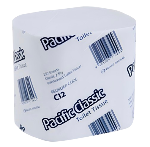 Pacific Classic Interleaved Tissue 2-Ply 250 Sheets - Cafe Supply