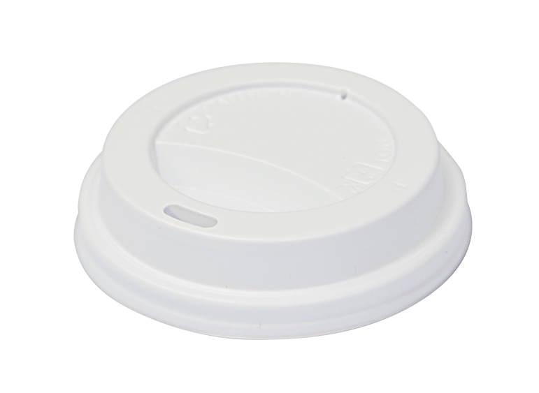 Classic Snap-On Lid to suit 6-8oz (80mm Ø) | White - Cafe Supply