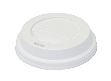 Classic Snap-On Lid to suit 6-8oz (80mm Ø) | White - Cafe Supply
