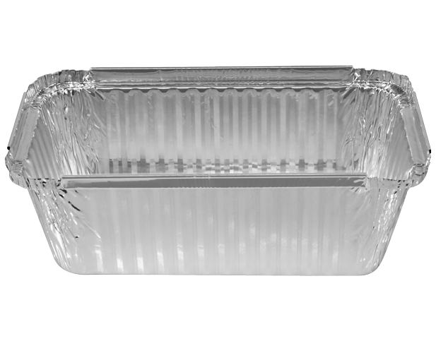 Medium Deep Rectangular Tray | Non-perforated Foil ( Carton of 500 ) - Cafe Supply