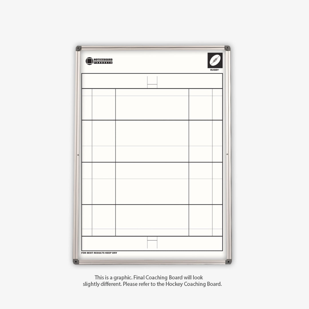 COACHING WHITEBOARDS | Magnetic | 450 x 600mm | Aluminium Frame - Cafe Supply