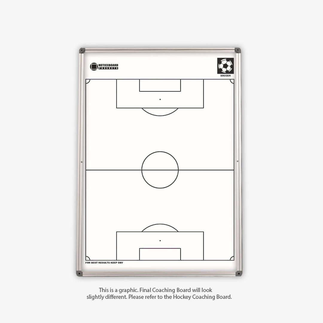 COACHING WHITEBOARDS | Magnetic | 450 x 600mm | Aluminium Frame - Cafe Supply