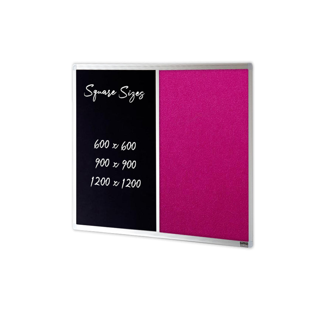 COMBIBOARD | Chalkboard + Premium Fabric | Aluminium Frame - Cafe Supply