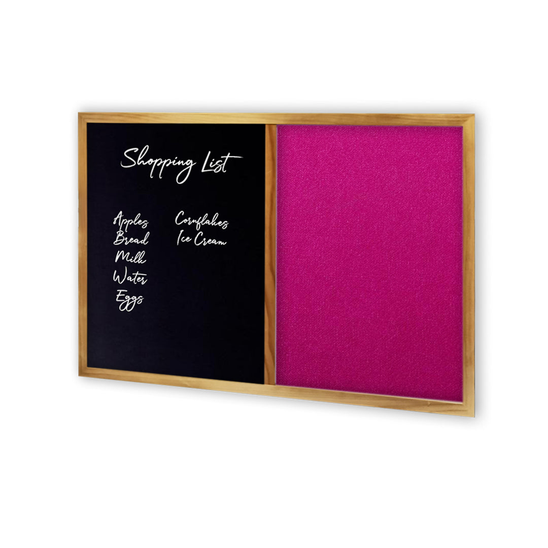 COMBIBOARD | Chalkboard + Premium Fabric | Wood Frame - Cafe Supply