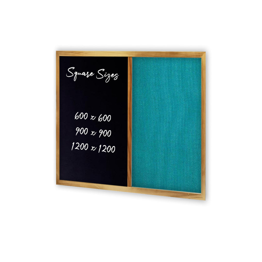 COMBIBOARD | Chalkboard + Standard Fabric | Wood Frame - Cafe Supply