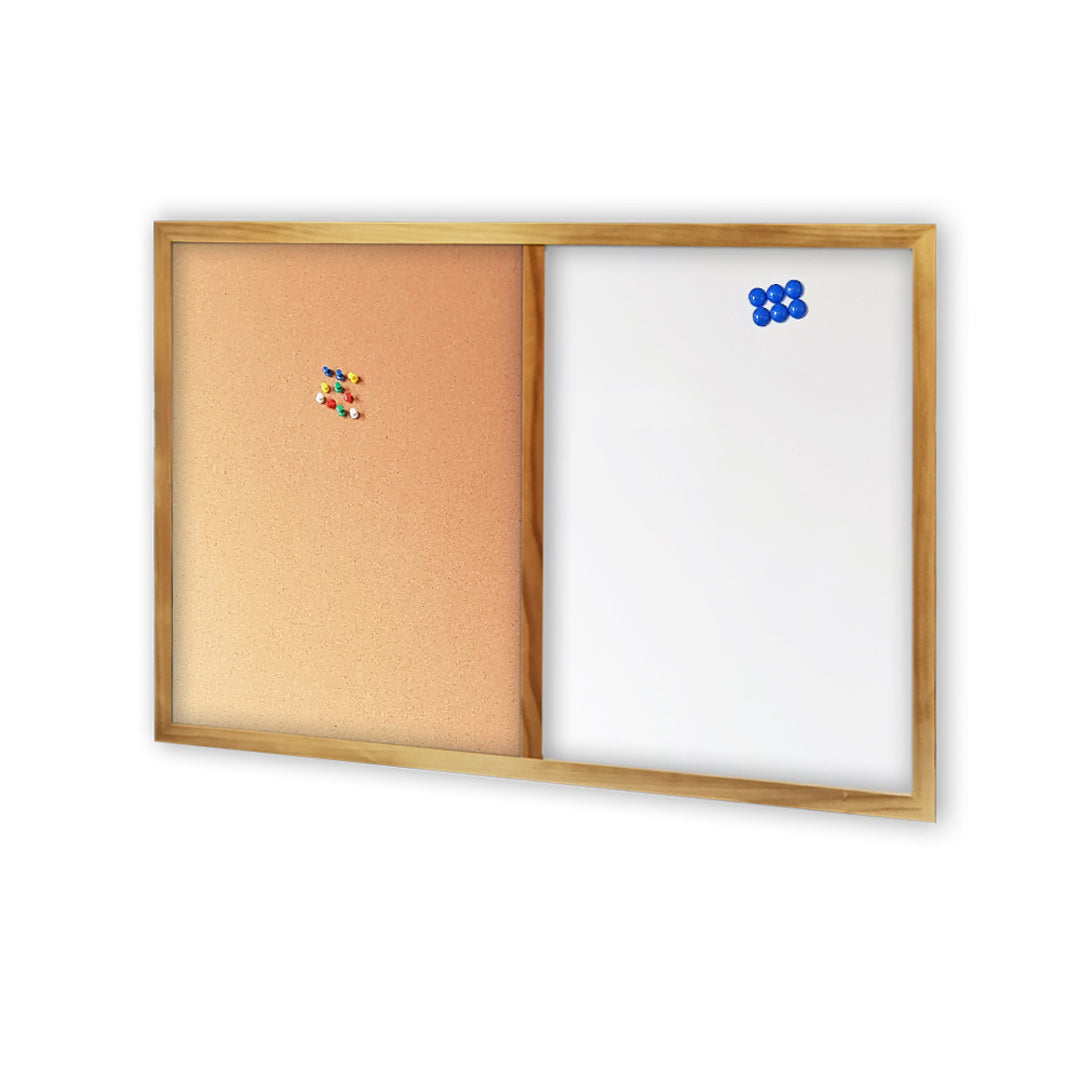 COMBIBOARD | Whiteboard + Corkboard | Wood Frame - Cafe Supply