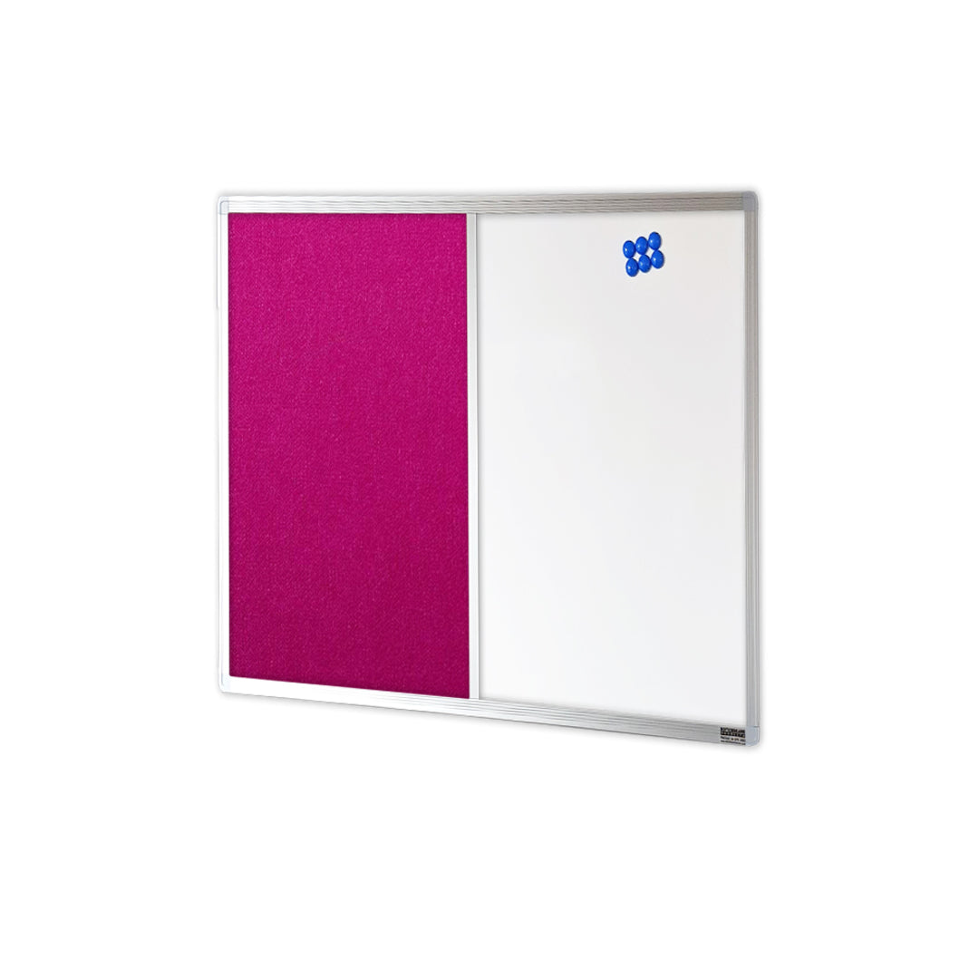 COMBIBOARD | Whiteboard + Premium Fabric | Aluminium Frame - Cafe Supply