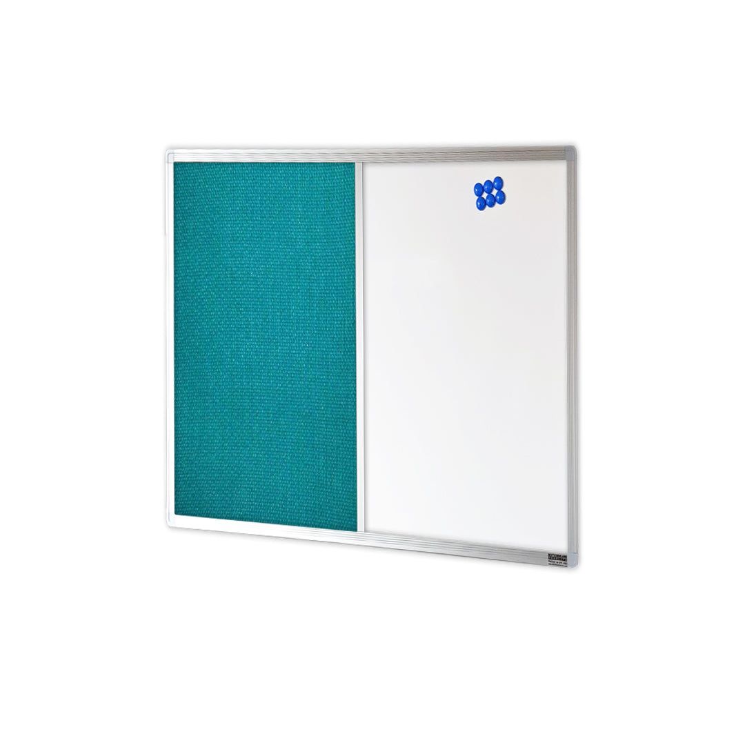 COMBIBOARD | Whiteboard + Standard Fabric | Aluminium Frame - Cafe Supply