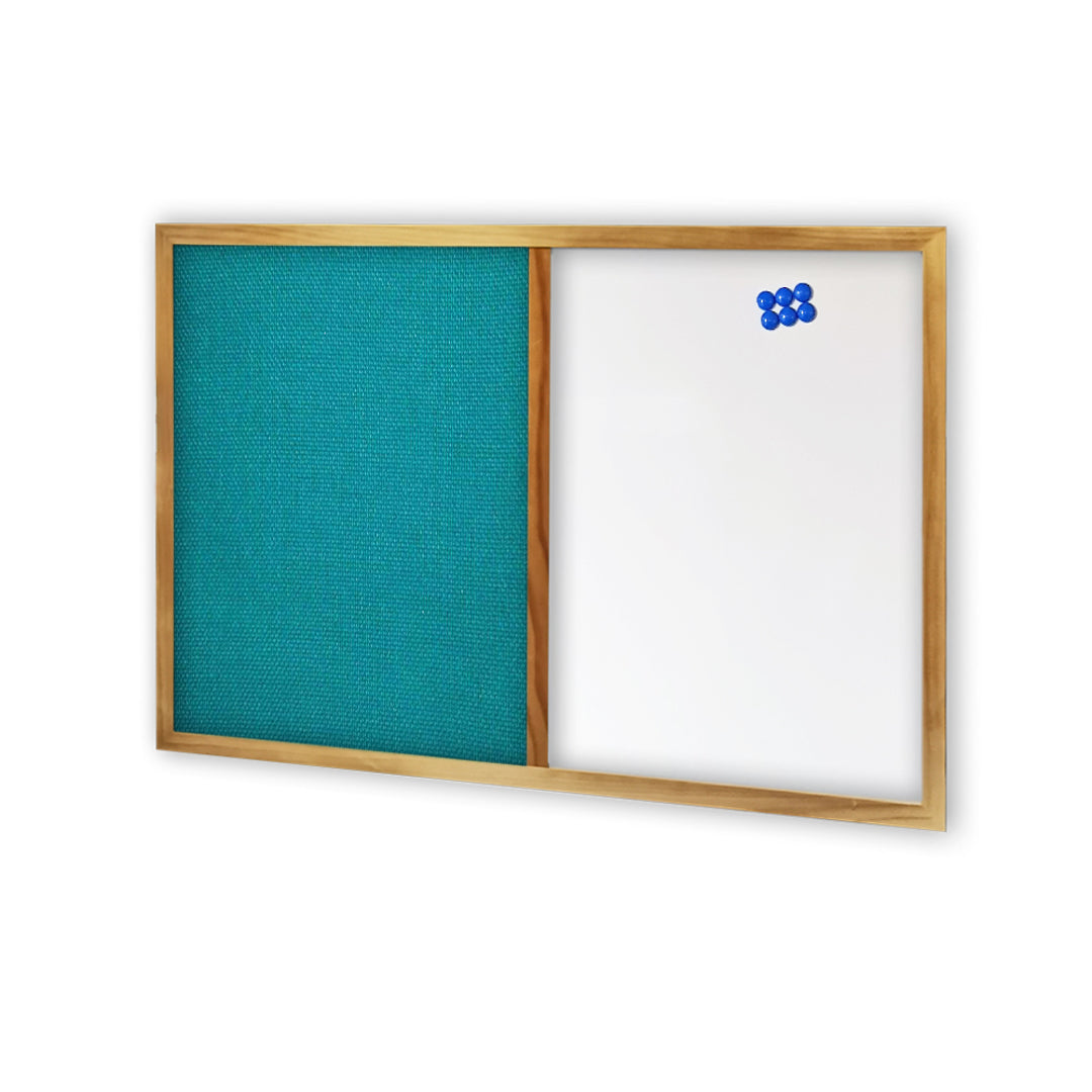 COMBIBOARD | Whiteboard + Standard Fabric | Wood Frame - Cafe Supply
