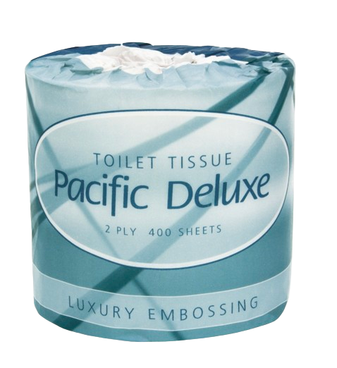 Pacific Deluxe Roll Toilet Tissue 2-Ply 400 Sheets - Cafe Supply