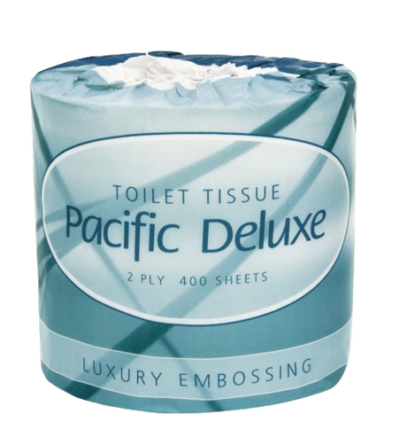 Pacific Deluxe Roll Toilet Tissue 2-Ply 400 Sheets - Cafe Supply