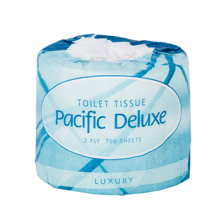 Pacific Deluxe Roll Toilet Tissue 2-Ply 700 Sheets - Cafe Supply