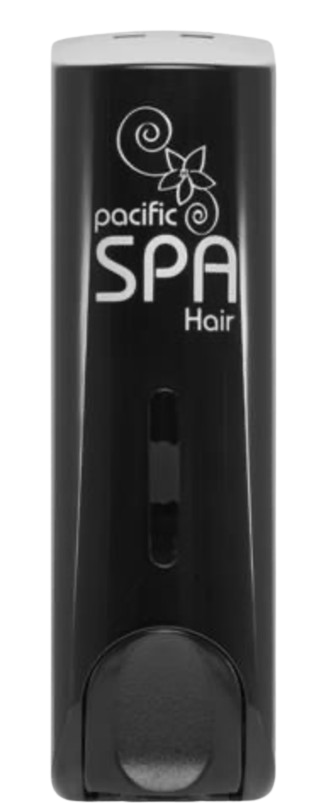 Pacific Spa 350ml Black Dispenser Hair Shampoo - Cafe Supply