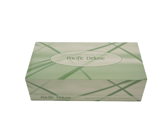Pacific Deluxe Facial Tissue with Eucalyptus, 2 Ply - FSC - Cafe Supply