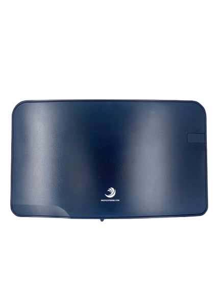 Quartz Double Midi Jumbo Toilet Roll Dispenser - Black - Cafe Supply