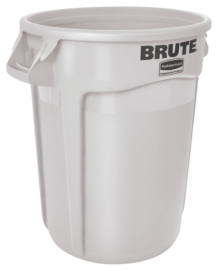 Rubbermaid BRUTE® Container 121.1L - White - Cafe Supply