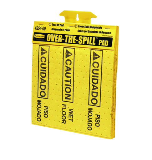 Rubbermaid OVER-THE-SPILL™ Pad Tablet; Contains 25 Pads - Cafe Supply