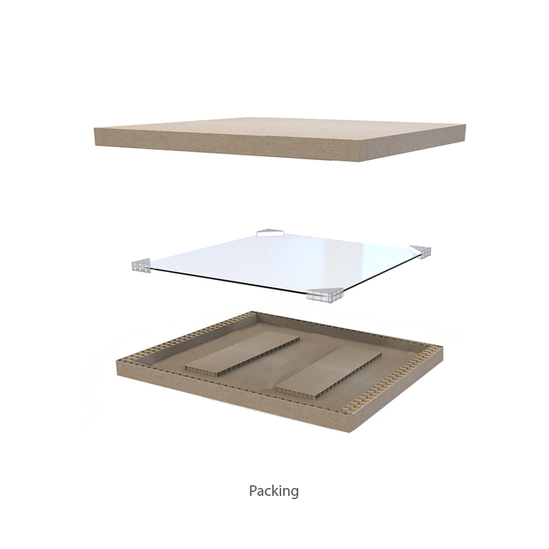 MAGNETIC GLASSBOARD | White | Frameless - Cafe Supply