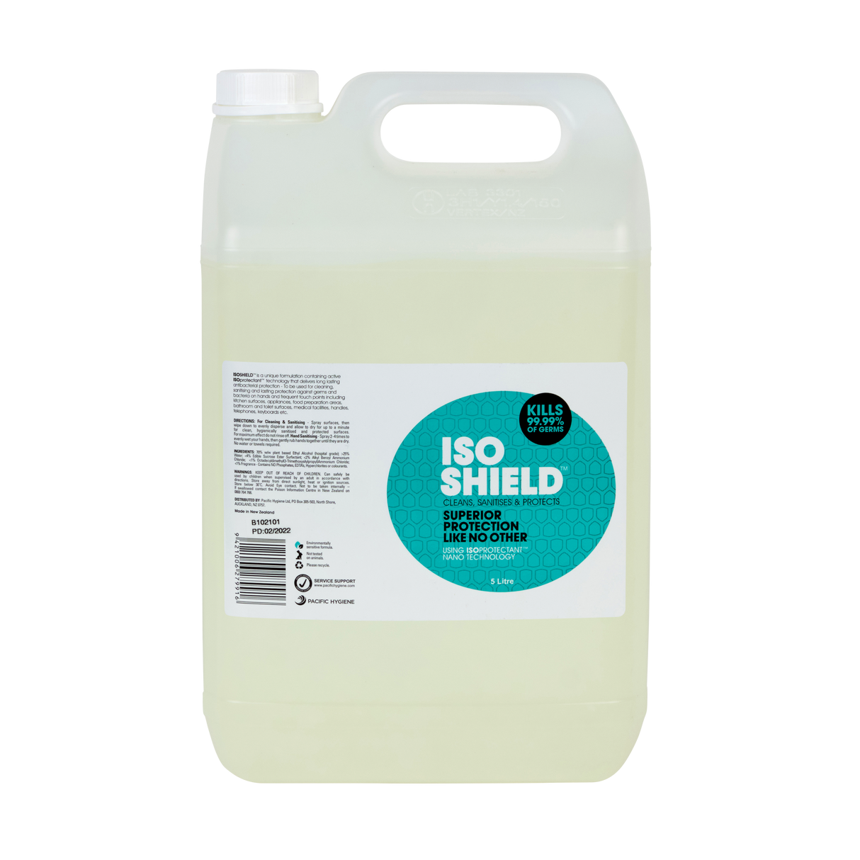 IsoShield Hand Sanitiser, Touchpoint Cleaner & Protectant - Cafe Supply